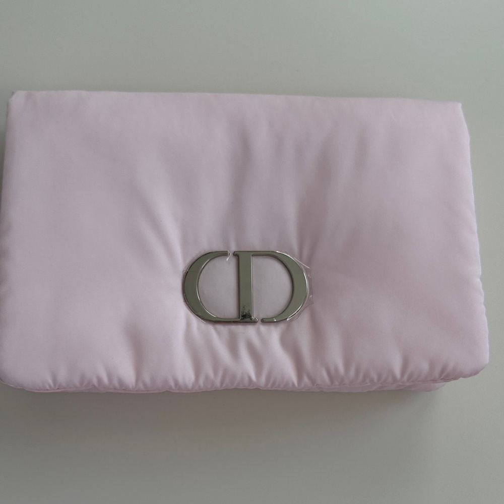 Pink Satin Pouch Bag - Elegant Light Pink Clutch Dior